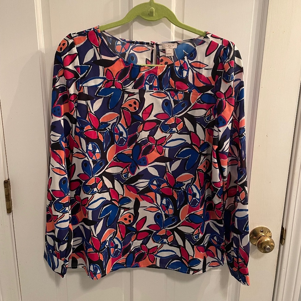 J. Crew Long Sleeve Blouse Size Small